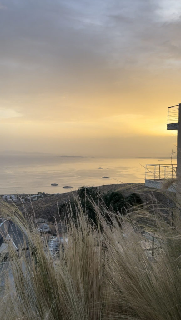 Coucher de soleil à Saronida