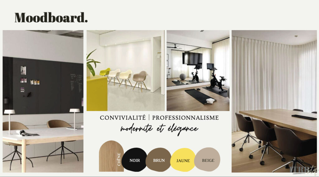 moodboard bureau et espace social
