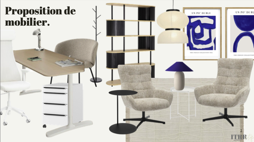 Planche mobilier Interioristique